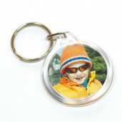 Пластиковый брелок круглый 33 мм.