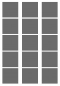 Фотострип 3 полоски 5x21 см, по 5 фото